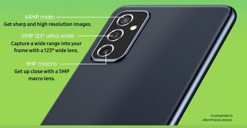 Samsung Galaxy M52 Camera
